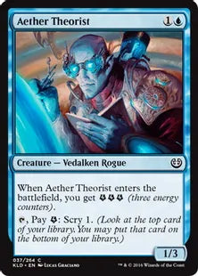《理論霊気学者/Aether Theorist》[KLD]青C