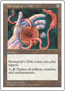 《ネビニラルの円盤/Nevinyrral's Disk》[5ED] 茶R
