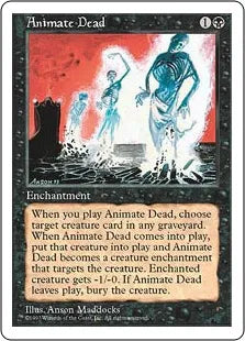 《動く死体/Animate Dead》[5ED] 黒U