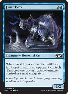 《霜のオオヤマネコ/Frost Lynx》[M15] 青C