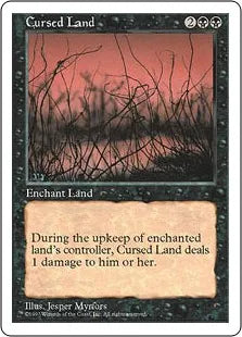 《呪われた地/Cursed Land》[5ED] 黒U