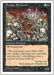 《蠢く骸骨/Drudge Skeletons》[5ED] 黒C