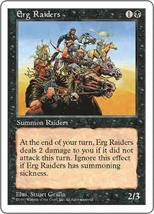 《アーグの盗賊団/Erg Raiders》[5ED] 黒C