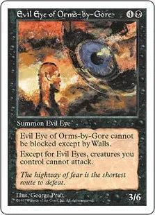 《オームズ＝バイ＝ゴアの邪眼/Evil Eye of Orms-by-Gore》[5ED] 黒U