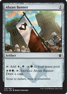《アブザンの戦旗/Abzan Banner》[KTK] 茶C
