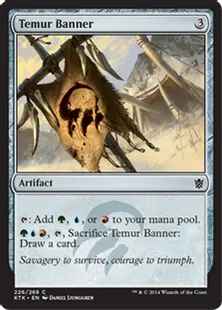 《ティムールの戦旗/Temur Banner》[KTK] 茶C