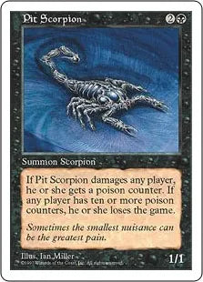 《地獄の蠍/Pit Scorpion》[5ED] 黒C