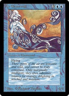 《大気の精霊/Air Elemental》[LEA] 青U