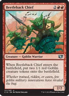 《甲虫背の酋長/Beetleback Chief》[C14] 赤U