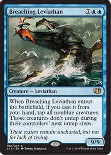 《水跳ねのリバイアサン/Breaching Leviathan》[C14] 青R