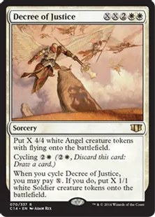 《正義の命令/Decree of Justice》[C14] 白R