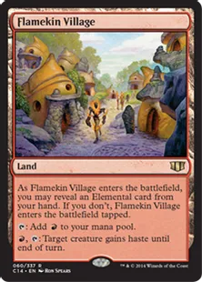 《炎族の村/Flamekin Village》[C14] 土地R