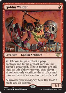 《ゴブリンの溶接工/Goblin Welder》[C14] 赤R