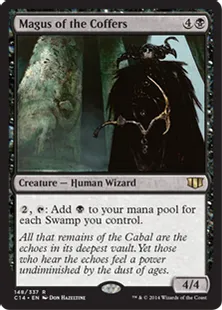 《貴重品室の大魔術師/Magus of the Coffers》[C14] 黒R