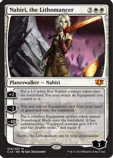 《石術師、ナヒリ/Nahiri, the Lithomancer》[C14] 白R