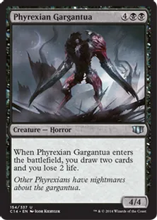 《ファイレクシアのガルガンチュア/Phyrexian Gargantua》[C14] 黒U