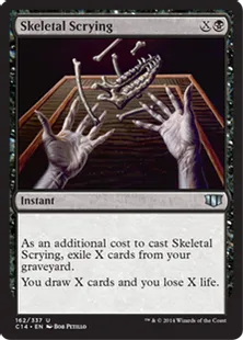 《占骨術/Skeletal Scrying》[C14] 黒U