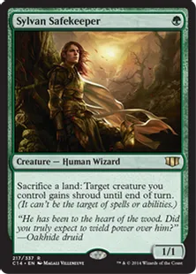 《森を護る者/Sylvan Safekeeper》[C14] 緑R