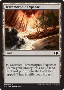《広漠なる変幻地/Terramorphic Expanse》[C14] 土地C