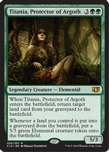 《アルゴスの庇護者、ティタニア/Titania, Protector of Argoth》[C14] 緑R