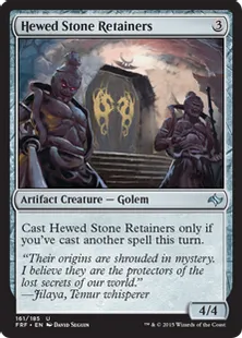 《切り出した石の従者/Hewed Stone Retainers》[FRF] 茶U