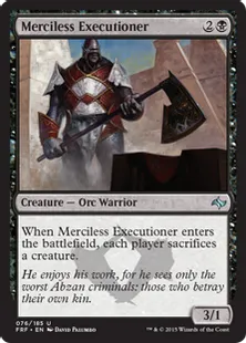 《無慈悲な処刑人/Merciless Executioner》[FRF] 黒U