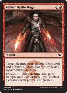 《ティムールの激闘/Temur Battle Rage》[FRF] 赤C