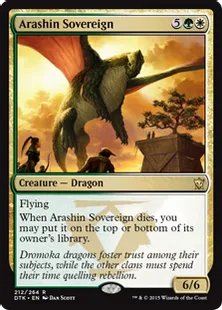 《アラシンの君主/Arashin Sovereign》[DTK] 金R