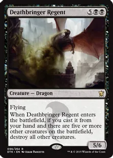 《死致の執政/Deathbringer Regent》[DTK] 黒R