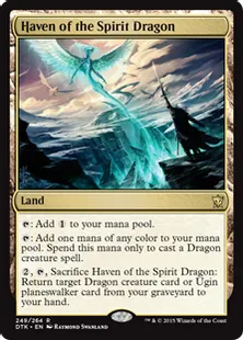 《精霊龍の安息地/Haven of the Spirit Dragon》[DTK] 土地R