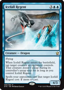 《氷瀑の執政/Icefall Regent》[DTK] 青R