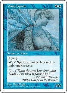 《風の精/Wind Spirit》[5ED] 青U