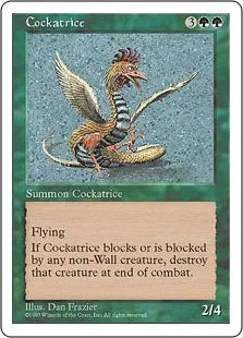 《コカトリス/Cockatrice》[5ED] 緑R