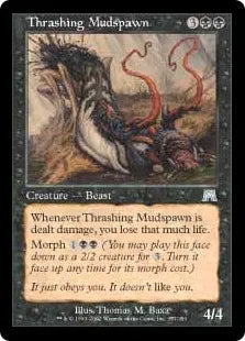 《のたうつ汚泥獣/Thrashing Mudspawn》[ONS] 黒U