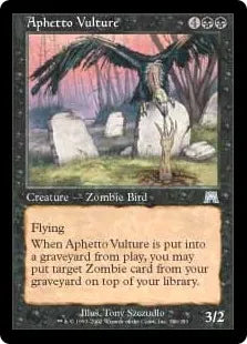 《アフェットの禿鷹/Aphetto Vulture》[ONS] 黒U