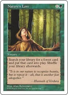 《自然の知識/Nature's Lore》[5ED] 緑C