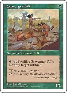 《ゴミあさり/Scavenger Folk》[5ED] 緑C