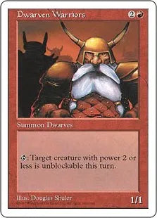 《ドワーフ戦士団/Dwarven Warriors》[5ED] 赤C