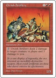 《オーク弩弓隊/Orcish Artillery》[5ED] 赤U