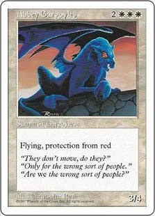 《修道院のガーゴイル/Abbey Gargoyles》[5ED] 白U