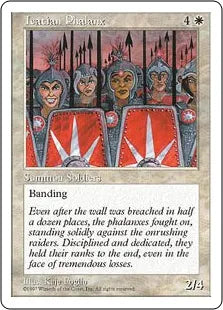 《アイケイシアの密集軍/Icatian Phalanx》[5ED] 白U