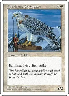 《キイェルドーの飛空隊長/Kjeldoran Skycaptain》[5ED] 白U