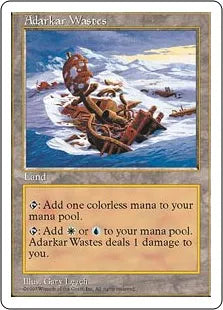 《アダーカー荒原/Adarkar Wastes》[5ED] 土地R