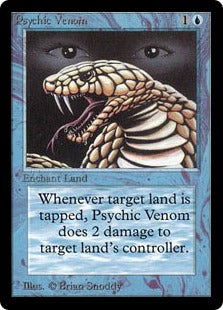 《地の毒/Psychic Venom》[LEA] 青C