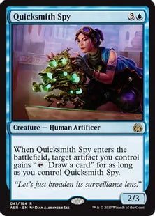 《速製職人のスパイ/Quicksmith Spy》[AER] 青R
