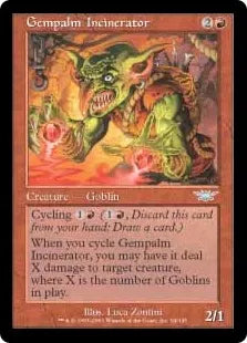 《宝石の手の焼却者/Gempalm Incinerator》[LGN] 赤U