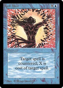 《呪文破/Spell Blast》[LEA] 青C