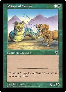 《鞭尾のワーム/Whiptail Wurm》[POR] 緑U