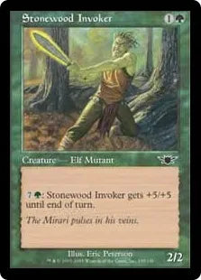 《岩石樹の発動者/Stonewood Invoker》[LGN] 緑C