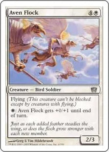 《エイヴンの群れ/Aven Flock》[8ED] 白C